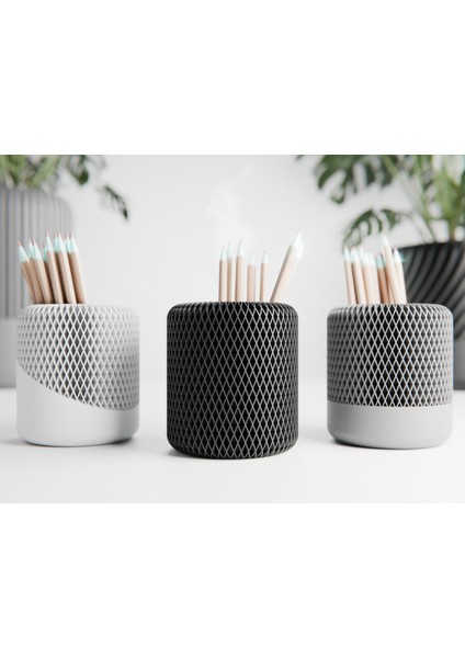 Modern Japandi Kalemlik 3'lü Set