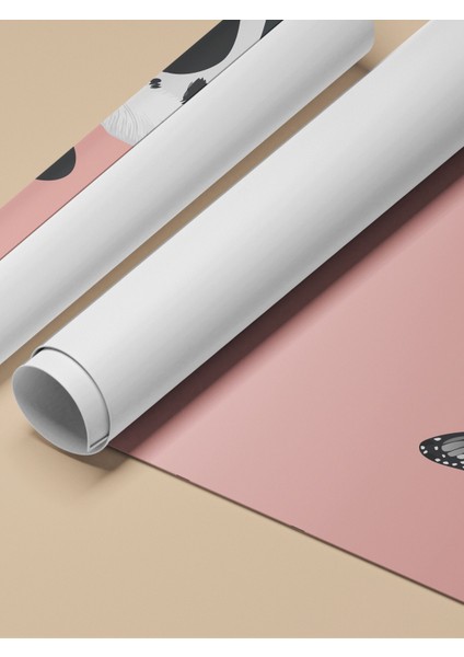 Çerçevesiz Poster, Siyah Beyaz Köpek ve Kelebek, Çocuk Odası Dekoru Poster No: 112221 fırsatları