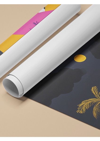 Çerçevesiz Poster, Tropikal Gün Batımı, Salon Dekoru Poster No: 111460 fırsatları