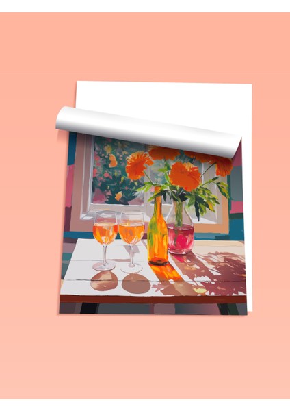 Çerçevesiz Poster, Pencereden Kasımpatı Manzarası, Salon Dekoru Poster No: 111685 fiyatları