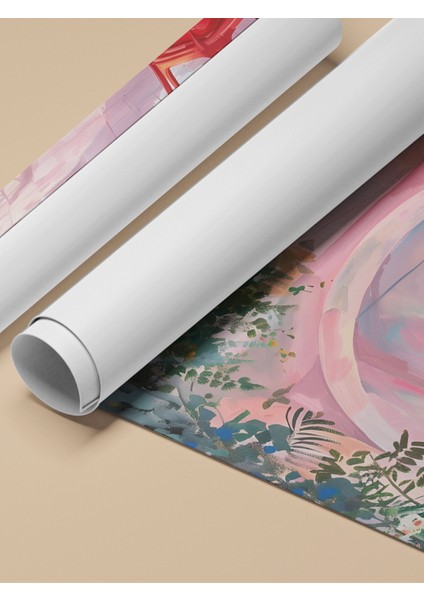 Çerçevesiz Poster, Pembe Kapı Manzarası, Salon Dekoru Poster No: 111917 fırsatları