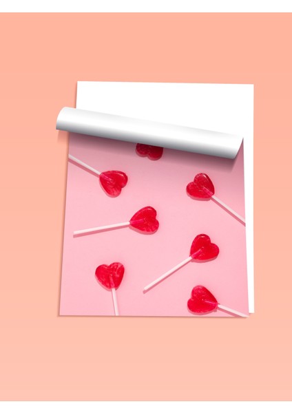 Çerçevesiz Poster, Pembe Fonda Kalp Şekerler , Mutfak Dekoru Poster No: 111857 fiyatları