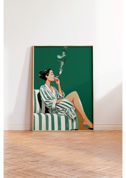 Ahşap Çerçeveli Tablo, Dumanlı Anlar, Salon Dekoru Poster No: 112347 modelleri