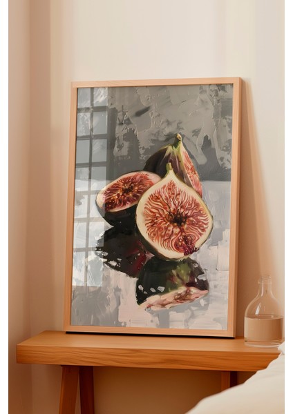 Ahşap Çerçeveli Tablo, Incir Meyvesi Fotoğraf, Mutfak Dekoru Poster No: 111969 fiyatları