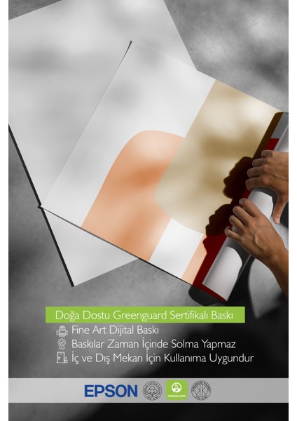 Çerçevesiz Poster, Turuncu Bej Minimal Desen, Çalışma Odası Dekoru Poster No: 112360