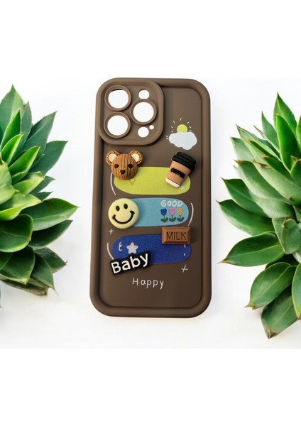 iPhone 15 Pro Max Uyumlu Kabartma Desenli Şık Kaliteli Silikon Telefon Kılıfı fiyatları