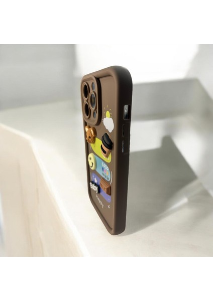 iPhone 15 Pro Max Uyumlu Kabartma Desenli Şık Kaliteli Silikon Telefon Kılıfı modelleri