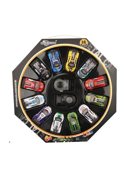 Fırlatma Rampalı 12 Li Çek Bırak Araba Seti