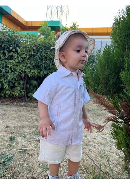 Keten Şort-Gömlek Alt Üst Takım modelleri