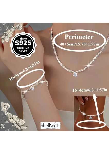 Seren 925 Ayar Kolye ve Bileklik Set Sevgililer Günü , Annenize Verilecek En Güzel Gümüş Hediyesi fırsatları