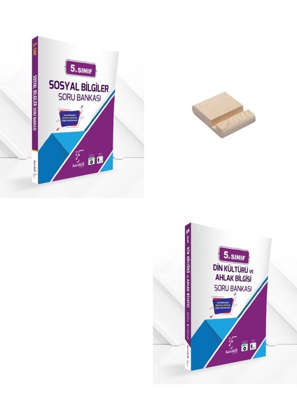 Karekök Yayınları 5. Sınıf Sosyal Bilgiler ve Din Kültürü Soru Bankası + Telefon Tutucu
