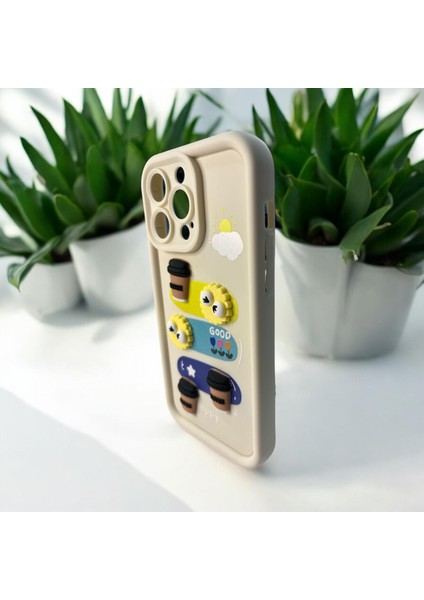 iPhone 14 Pro Max Uyumlu Kabartma Desenli Şık Kaliteli Silikon Telefon Kılıfı fiyatları