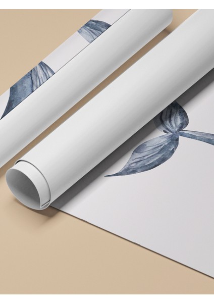 Çerçevesiz Poster, Balinalar Illüstrasyon, Yatak Odası Dekoru Poster No: 112174 fırsatları