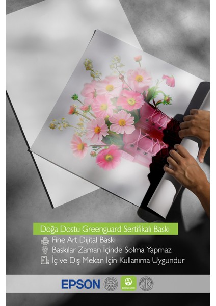 Ahşap Çerçeveli Tablo, Pembe Çizmeli Çiçek, Salon Dekoru Poster No: 111630