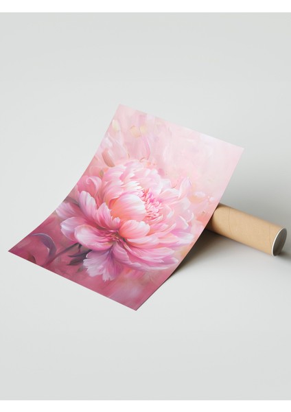 Çerçevesiz Poster, Pembe Çiçek Makro Fotoğraf, Yatak Odası Dekoru Poster No: 111925 modelleri