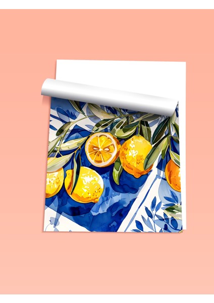 Çerçevesiz Poster, Limon Dalları, Mutfak Dekoru Poster No: 112022 fiyatları