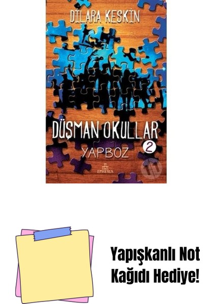 Düşman Okullar-2 Yapboz, Ciltli + Yapışkanlı Not Kağıdı