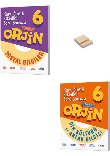 Fenomen Yayıncılık 6. Sınıf Orjin Sosyal Bilgiler ve Din Kültürü Konu Özetli Soru Bankası + Telefon Tutucu