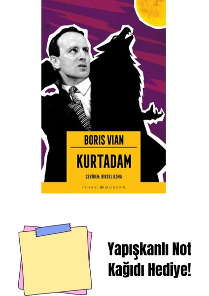 Kurtadam + Yapışkanlı Not Kağıdı