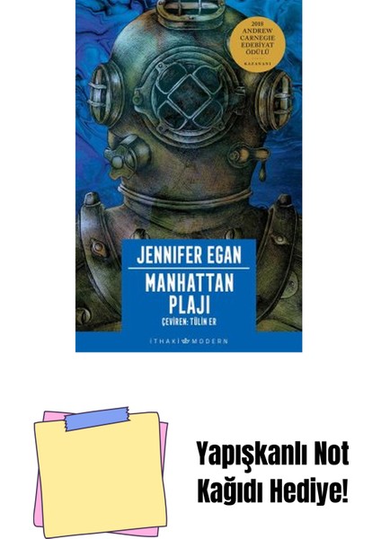 Manhattan Plajı + Yapışkanlı Not Kağıdı