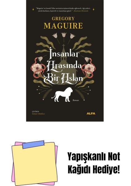 Insanlar Arasında Bir Aslan + Yapışkanlı Not Kağıdı