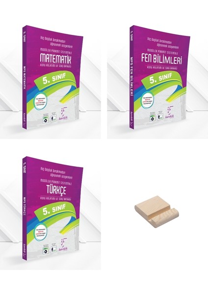 Karekök Yayınları 5. Sınıf Mps Matematik Fen Bilimleri ve Türkçe Konu Anlatımı 3lü Set + Telefon Tutucu