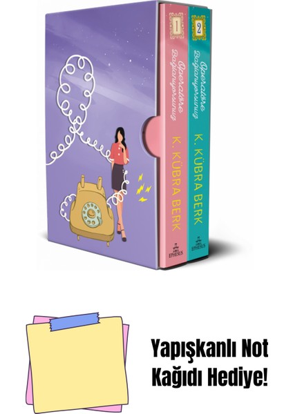 Set- Operatöre Bağlanıyorsunuz (2 Kitap), Ciltsiz + Yapışkanlı Not Kağıdı