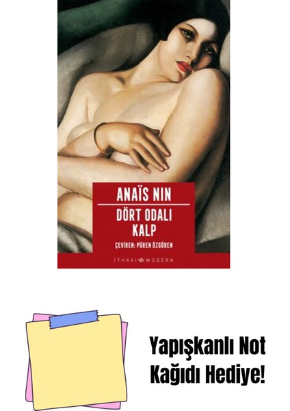 Dört Odalı Kalp + Yapışkanlı Not Kağıdı