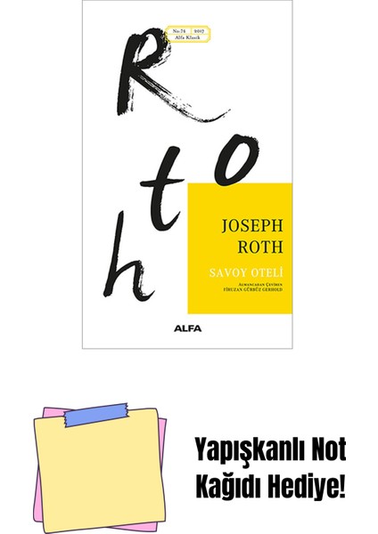 Savoy Oteli + Yapışkanlı Not Kağıdı