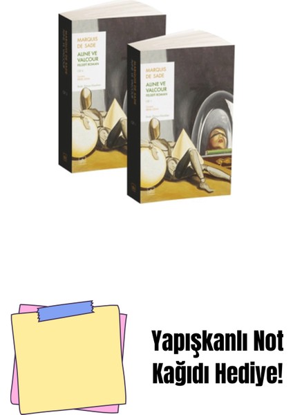 Aline ve Valcour: Felsefi Roman (2 Cilt) + Yapışkanlı Not Kağıdı