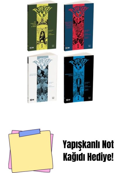 Planetary 4 Kitap Takım + Yapışkanlı Not Kağıdı