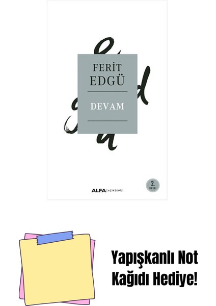 Devam + Yapışkanlı Not Kağıdı