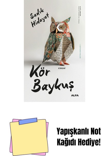 Kör Baykuş + Yapışkanlı Not Kağıdı