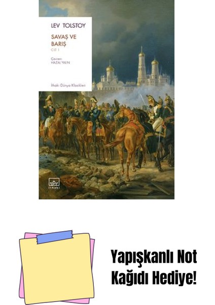 Savaş ve Barış (2 Cilt) + Yapışkanlı Not Kağıdı