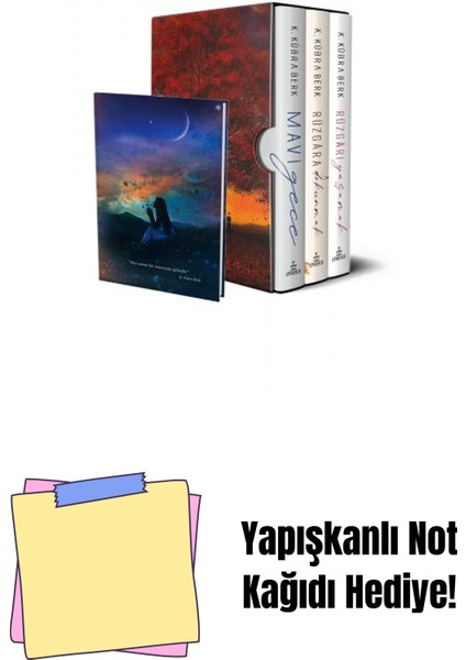 Set- K.kübra Berk Serisi (3 Kitap), Ciltli + Yapışkanlı Not Kağıdı