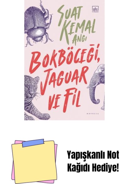 Bokböceği, Jaguar ve Fil + Yapışkanlı Not Kağıdı