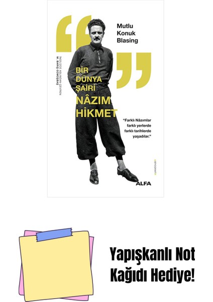 Bir Dünya Şairi Nâzım Hikmet + Yapışkanlı Not Kağıdı