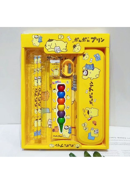 Sevimli 7'li Kırtasiye Seti, Karakterli Eğlence ve Renkli Tasarımlar