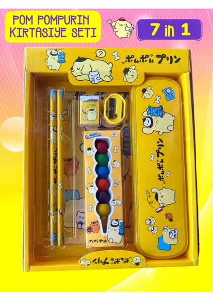 Sevimli 7'li Kırtasiye Seti, Karakterli Eğlence ve Renkli Tasarımlar fiyatları