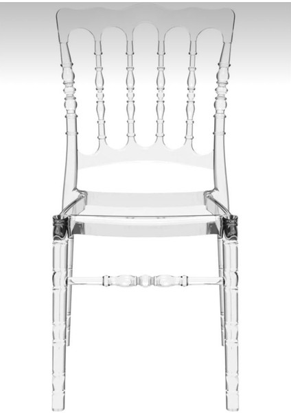 Şeffaf şık organizasyon Sandalye bahçe mobilya mutfak