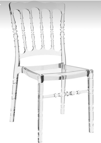 Şeffaf şık organizasyon Sandalye bahçe mobilya mutfak modelleri