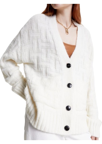 Yün Alpaka Karışımı Bol Kesim Kadın Hırka fiyatları