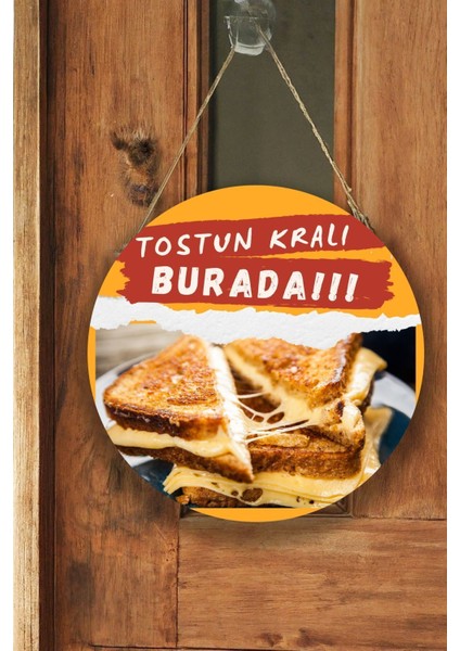 Tost Dükkanı Için Duvar, Kapı, Tek Taraflı Askılı Pano Karşılama Tabelası, Restoran Cafe Süs Dekor