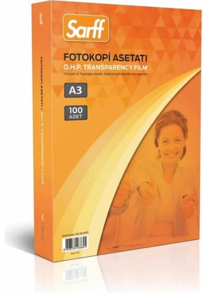 Asetat Kağıdı A3 100'LÜ, Şeffaf, Kaliteli, Çok Amaçlı, Profesyonel, Dayanıklı