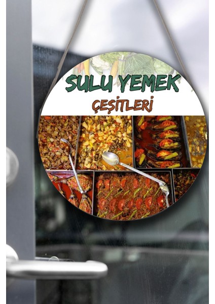 Lokanta Sulu Yemek Salonu Için Duvar, Kapı, Tek Taraflı Askılı Pano Karşılama Tabelası, Yemek Tablo