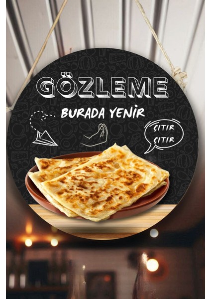 Gözleme Salonu Için Duvar, Kapı, Tek Taraflı Askılı Pano Karşılama Tabelası, Gözleme Dükkanı Süsü fiyatları