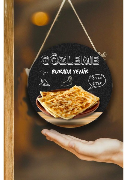 Gözleme Salonu Için Duvar, Kapı, Tek Taraflı Askılı Pano Karşılama Tabelası, Gözleme Dükkanı Süsü modelleri