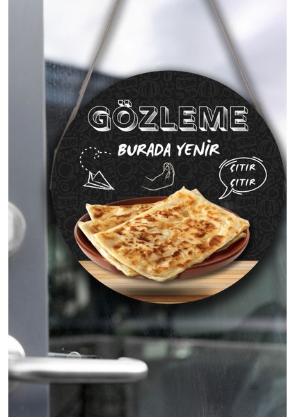 Gözleme Salonu Için Duvar, Kapı, Tek Taraflı Askılı Pano Karşılama Tabelası, Gözleme Dükkanı Süsü fırsatları