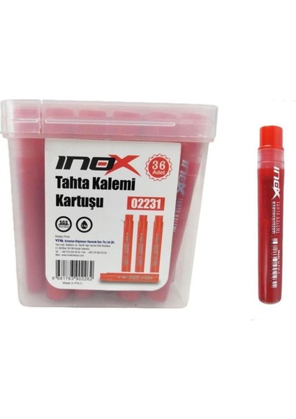 Kırmızı Tahta Kalem Kartuşu 02231, 1 Adet Fiyatlı Kaliteli Yazım Ürünü