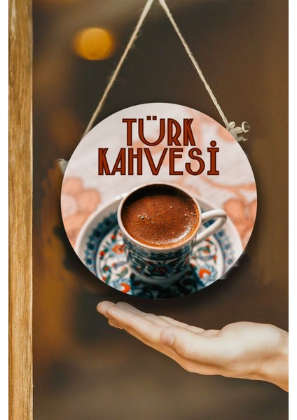 Türk Kahvesi Cafe Restoran Için Duvar, Kapı, Tek Taraflı Askılı Pano Karşılama Tabelası, Kahve Tablo